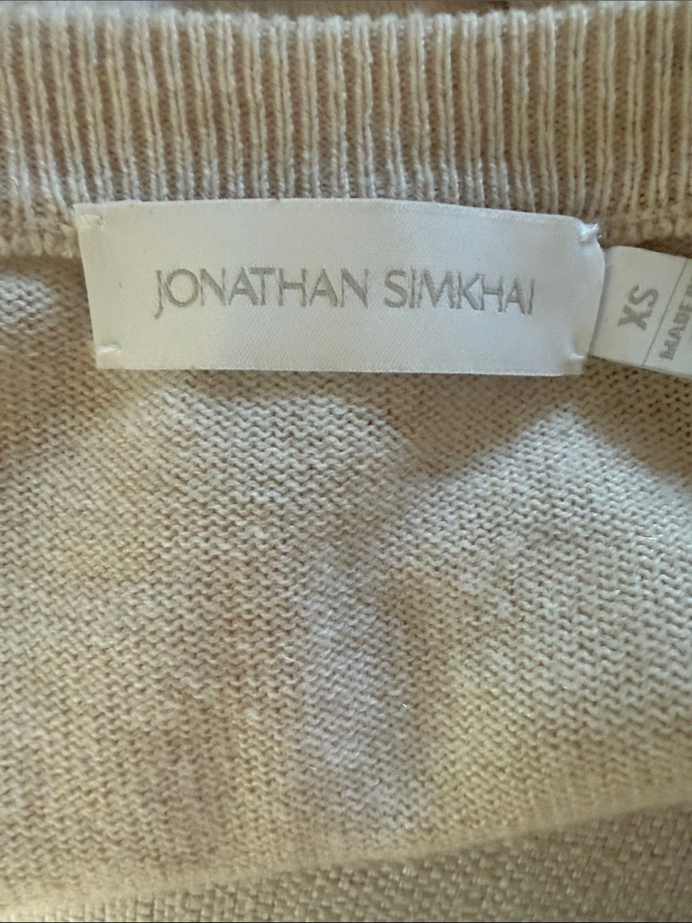 Jonathan Simkahi Evalynn Beige Knit Sweater Dress - Picture 8 of 8